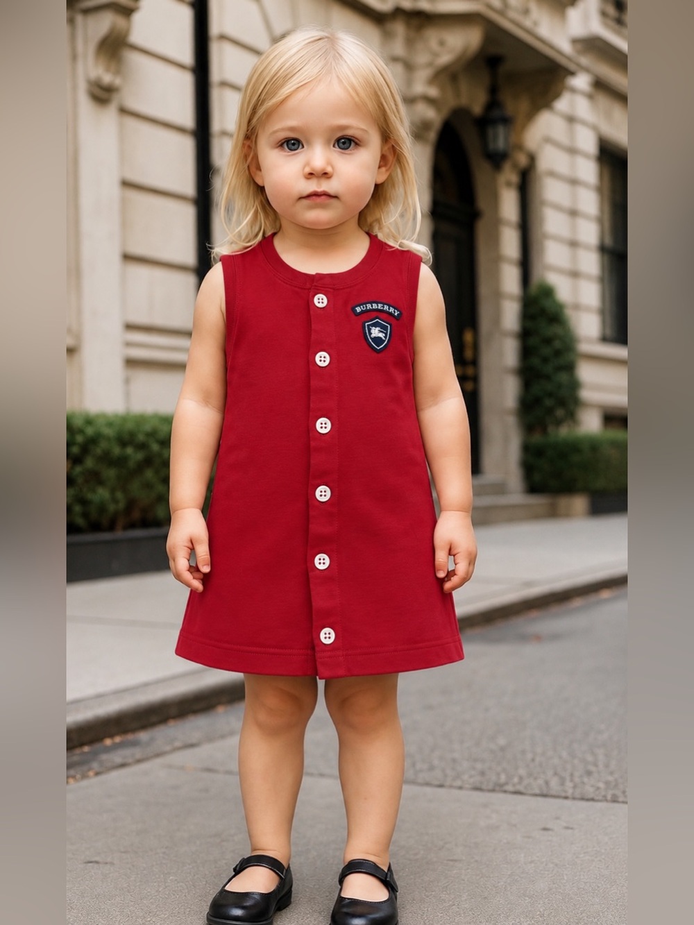 Burberry Children Sleeveless Heritage Overall A Line Dress School Wear